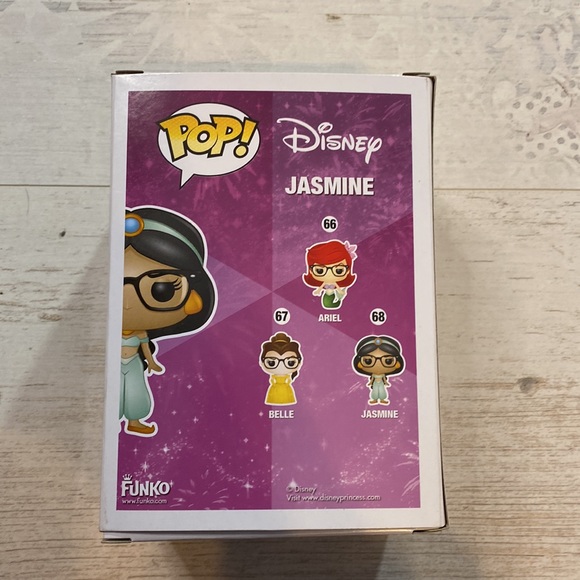 2/$50 Funko Pop Nerd Jasmine #68 Disney Exclusive Figure - Picture 5 of 8